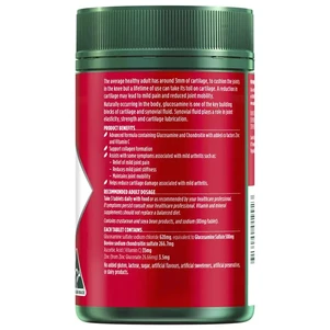 (PRE ORDER) Nature's Own Glucosamine Sulfate & Chondroitin Advanced 180 Tablets shelf life 2yrs